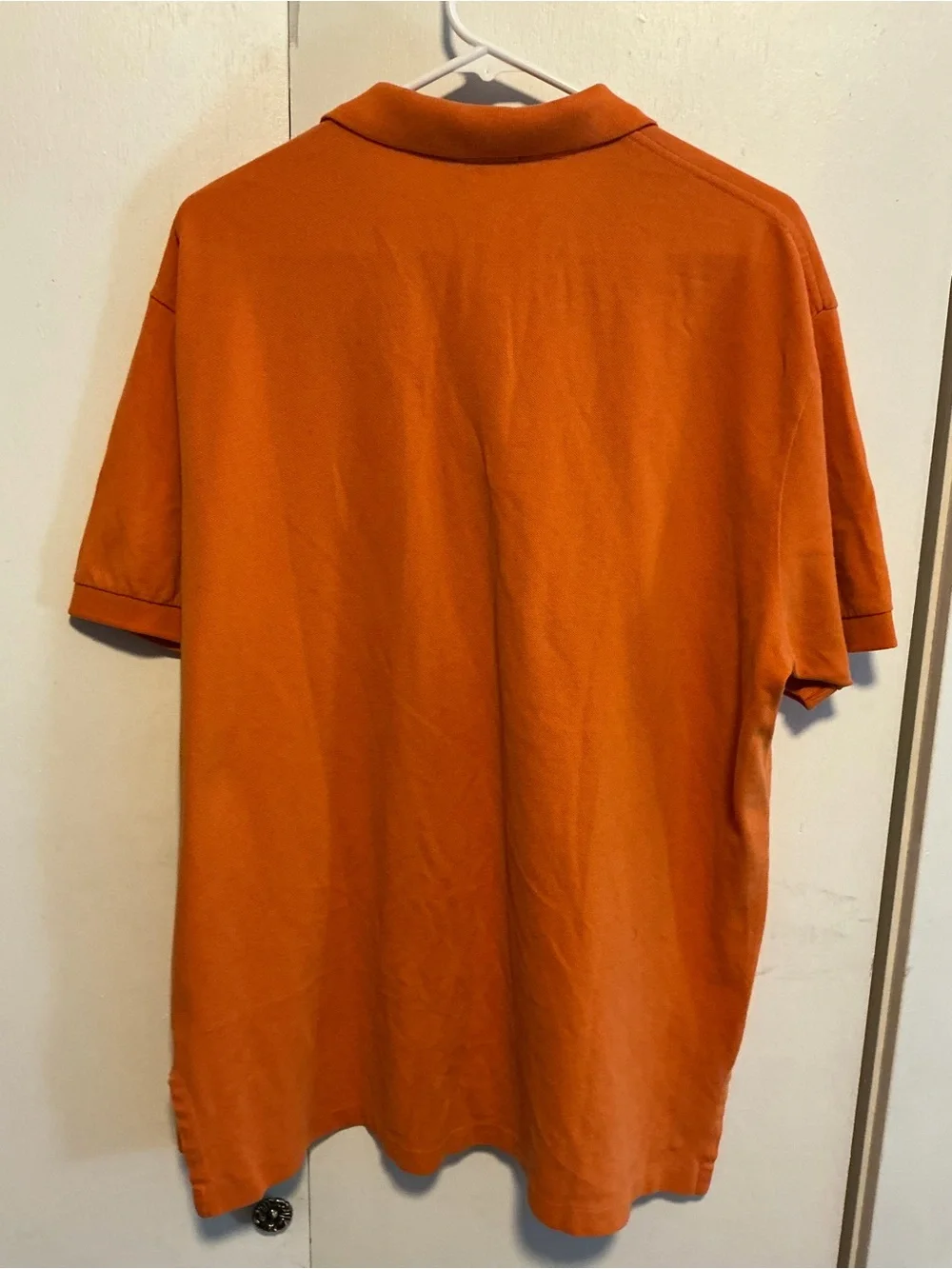 Ralph Lauren Orange Polo with Navy Pony Embroidery